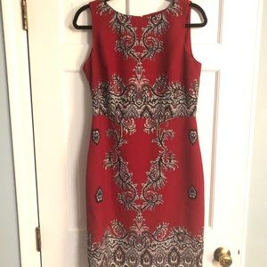 Talbots Red Midi Dress